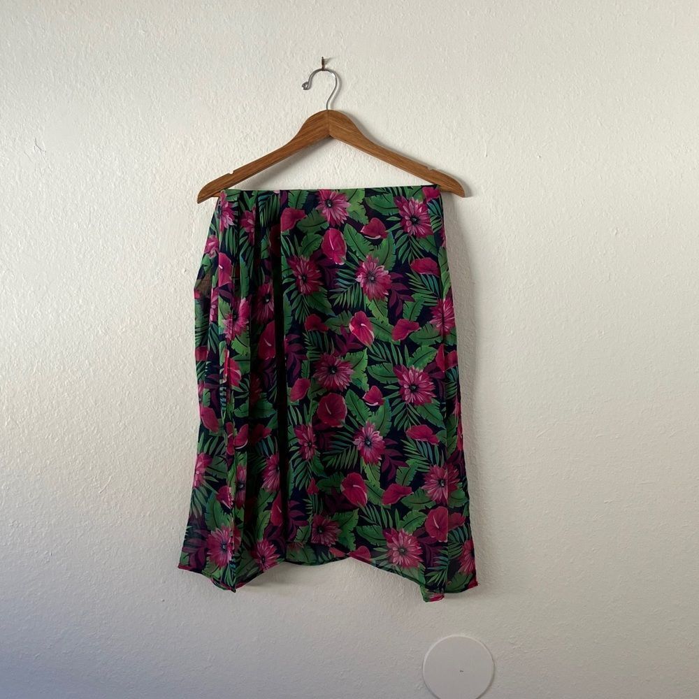 Vintage Tropical Hawaiian Scarf Wrap Cloth